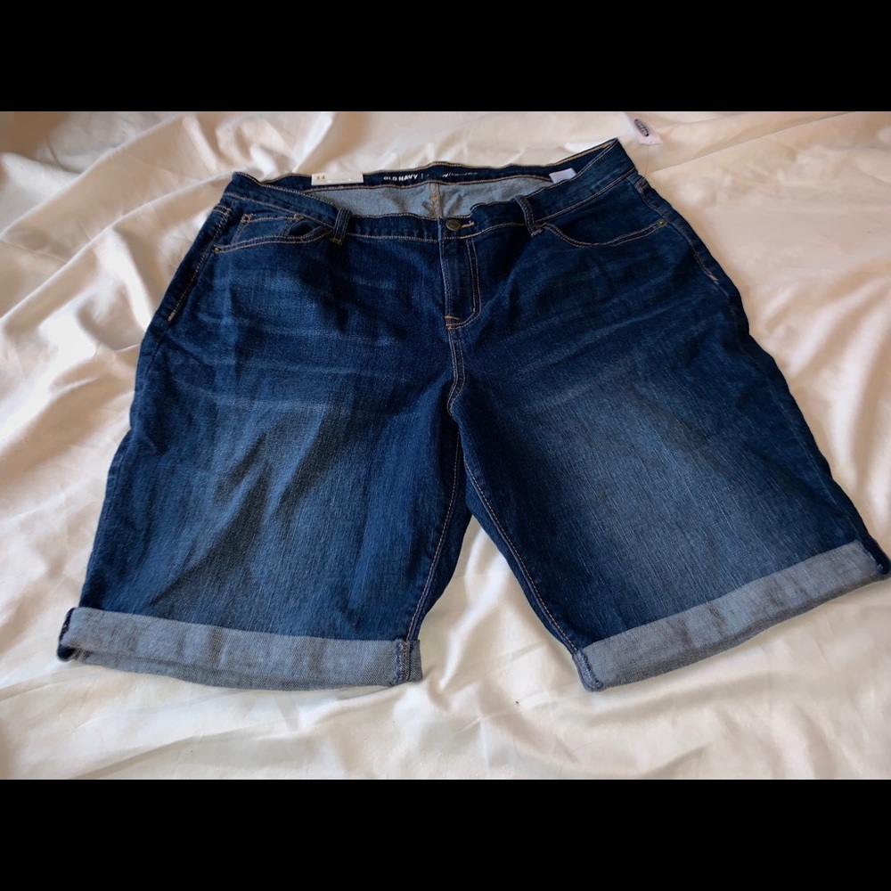 Size 14 denim Bermuda shorts